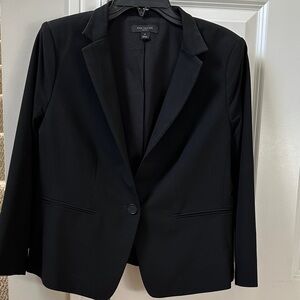 Ann Taylor Classic Black Blazer size 8 Petite